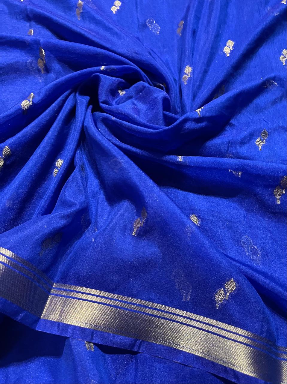 DHISHA-ROYAL BLUE SAREE