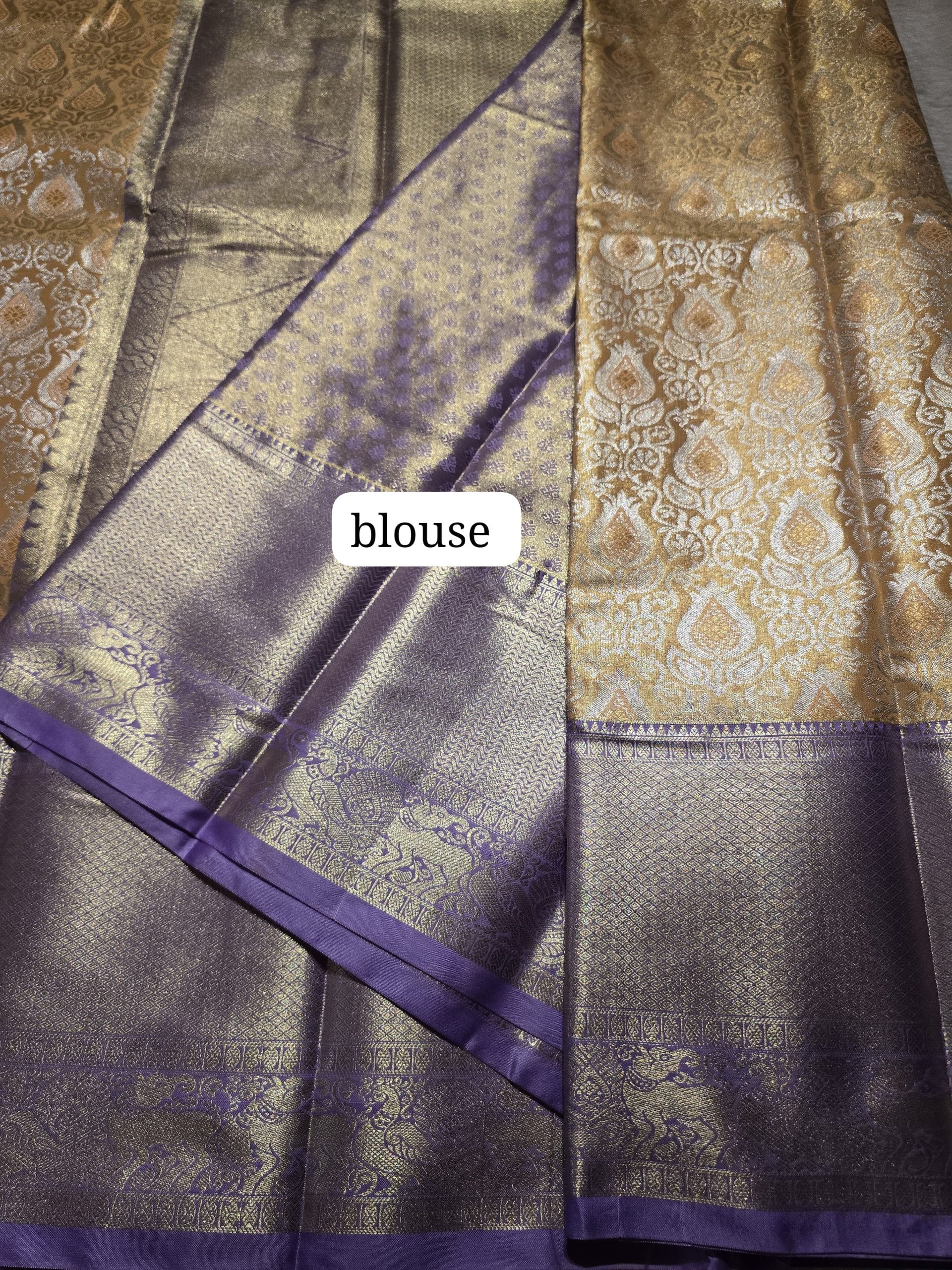 SWAYAMVARAM-YELLOW WITH LILAC BRIDAL EDIT SAREE