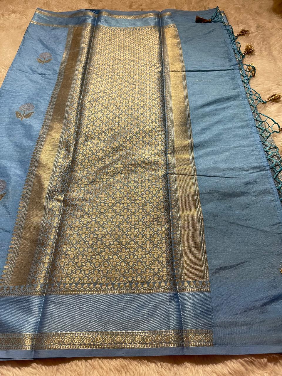 AURA2-SKYBLUE SAREE