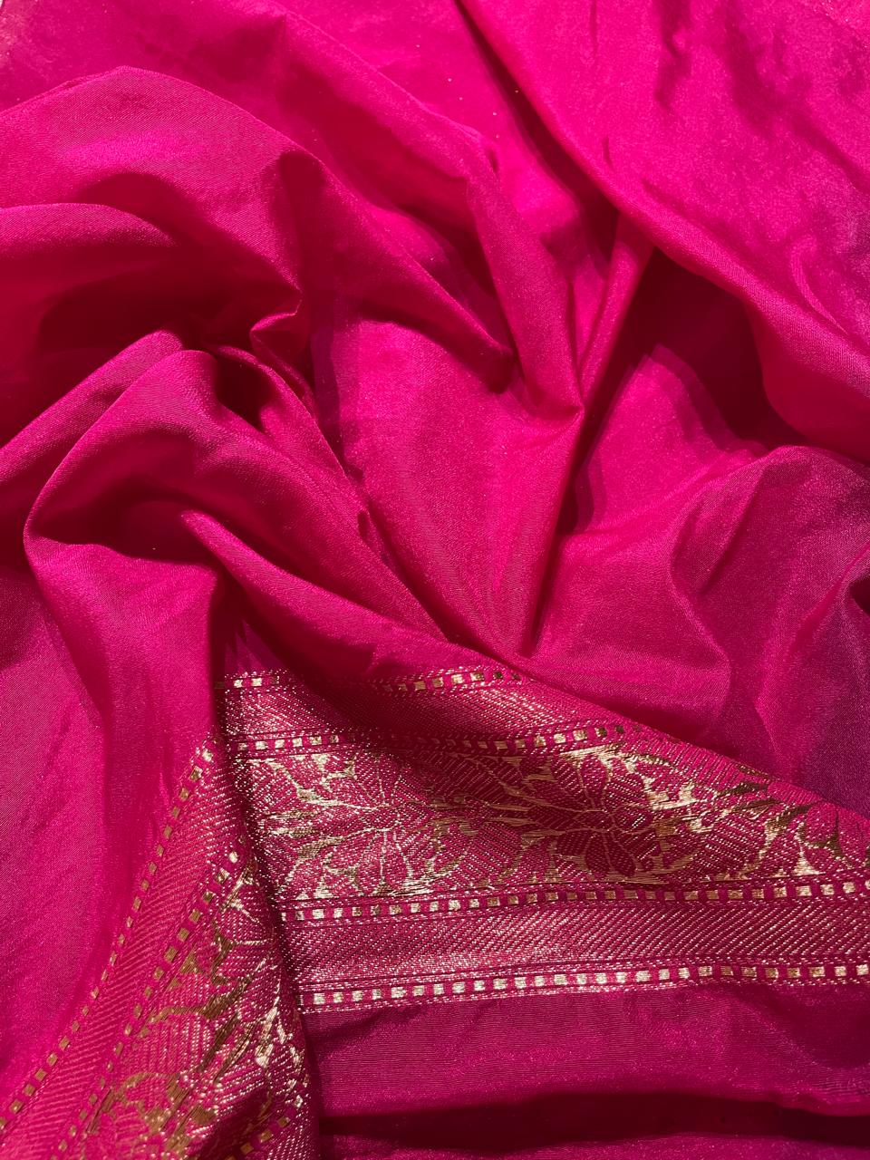 SITA GEORGETTE - TEAL PINK SAREE
