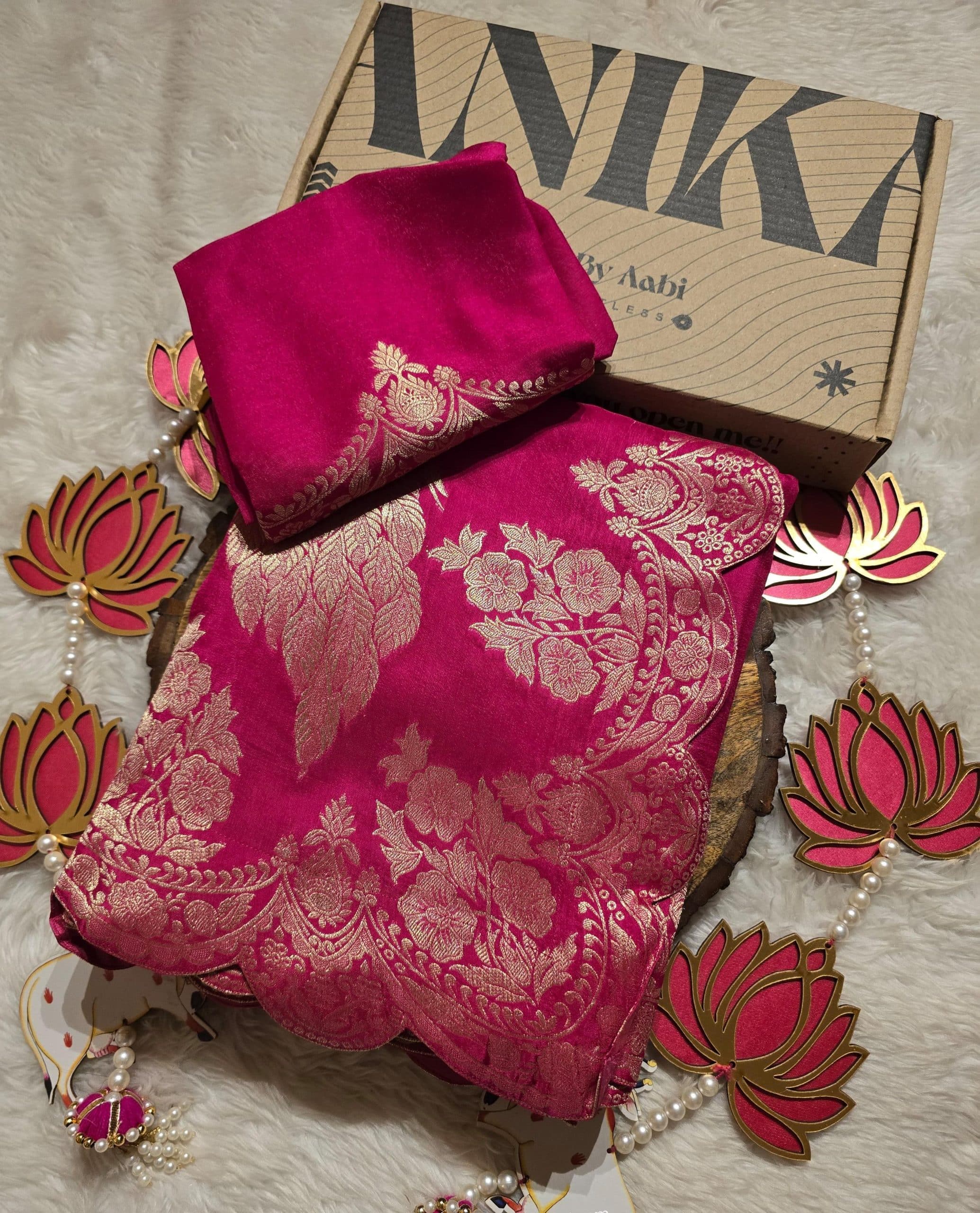 ANIKA LUXE-RANIPINK BRIDAL EDIT SAREE
