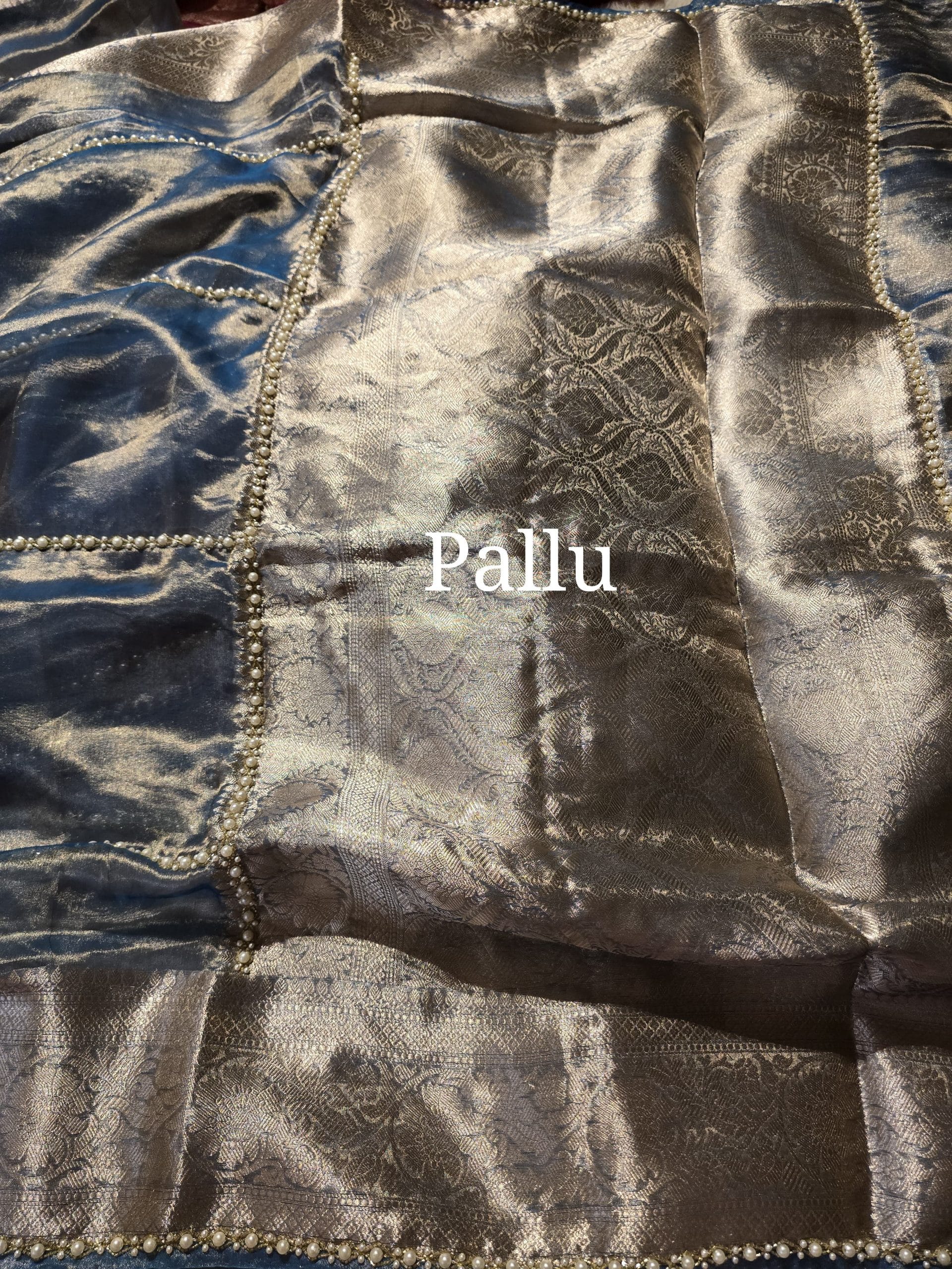 KALKI BRIDAL EDIT-METTALIC BLUE SAREE