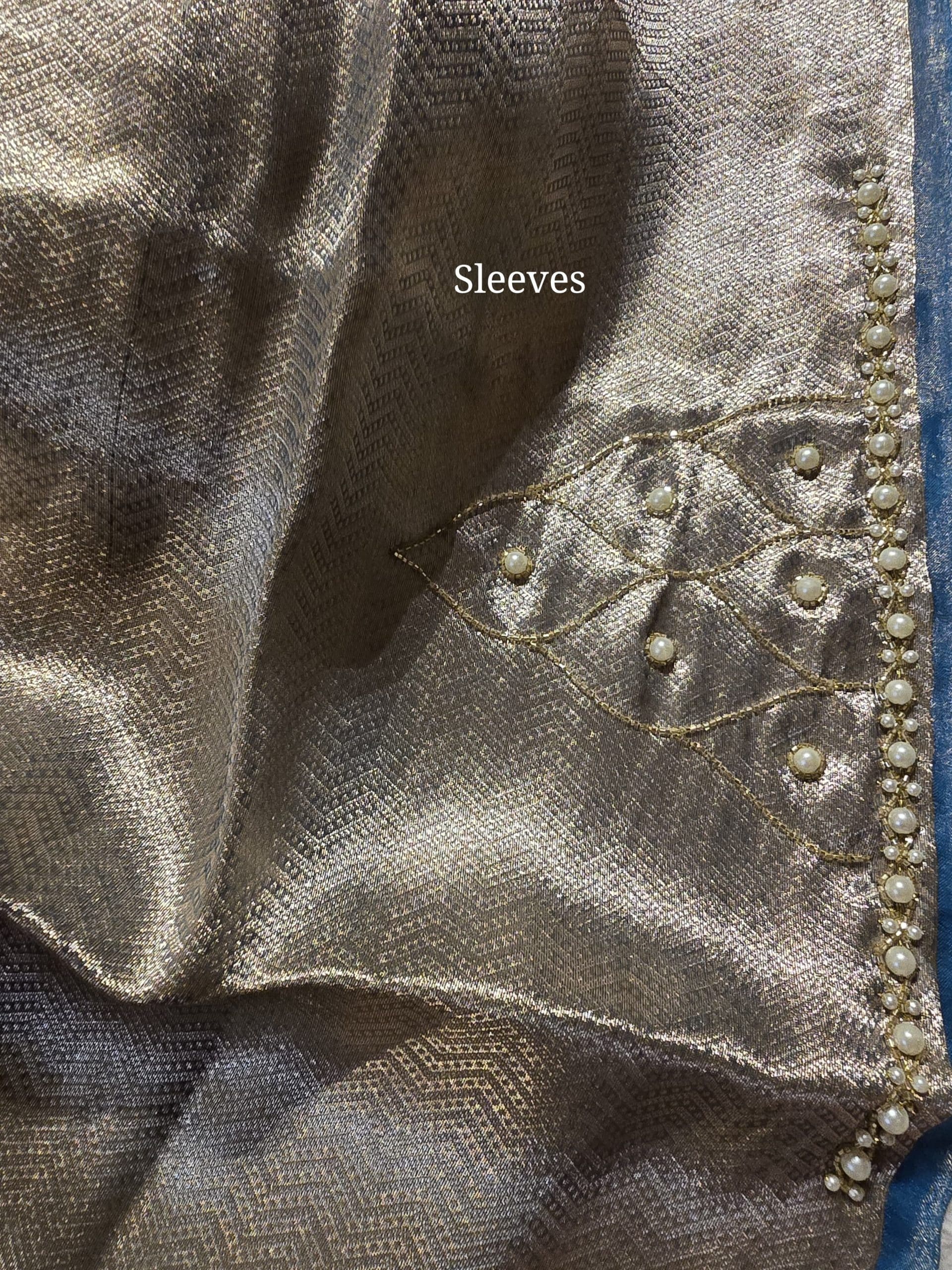 KALKI BRIDAL EDIT-METTALIC BLUE SAREE