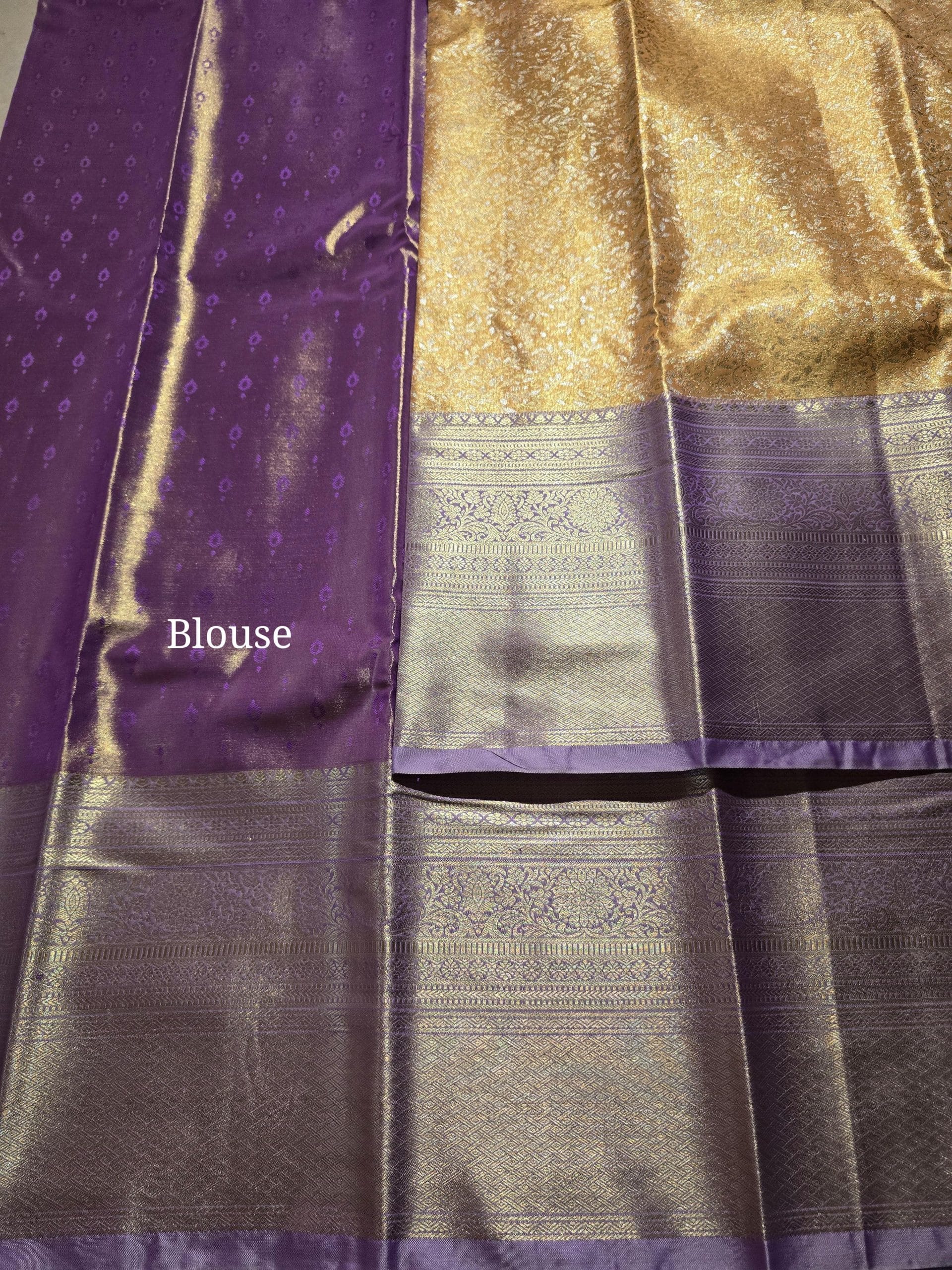 SWAYAMVARAM-YELLOW WITH LAVENDER SAREE