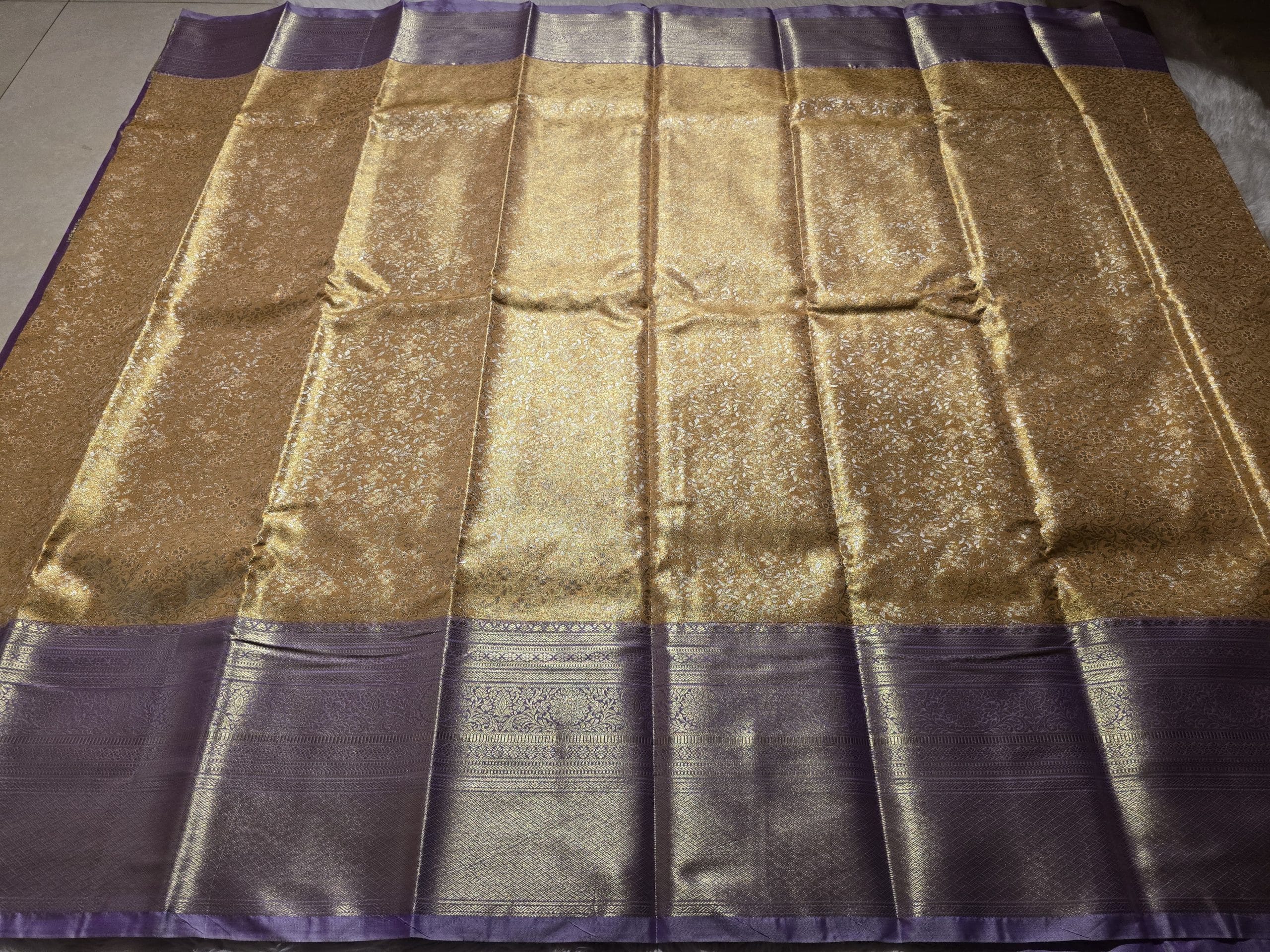 SWAYAMVARAM-YELLOW WITH LAVENDER SAREE