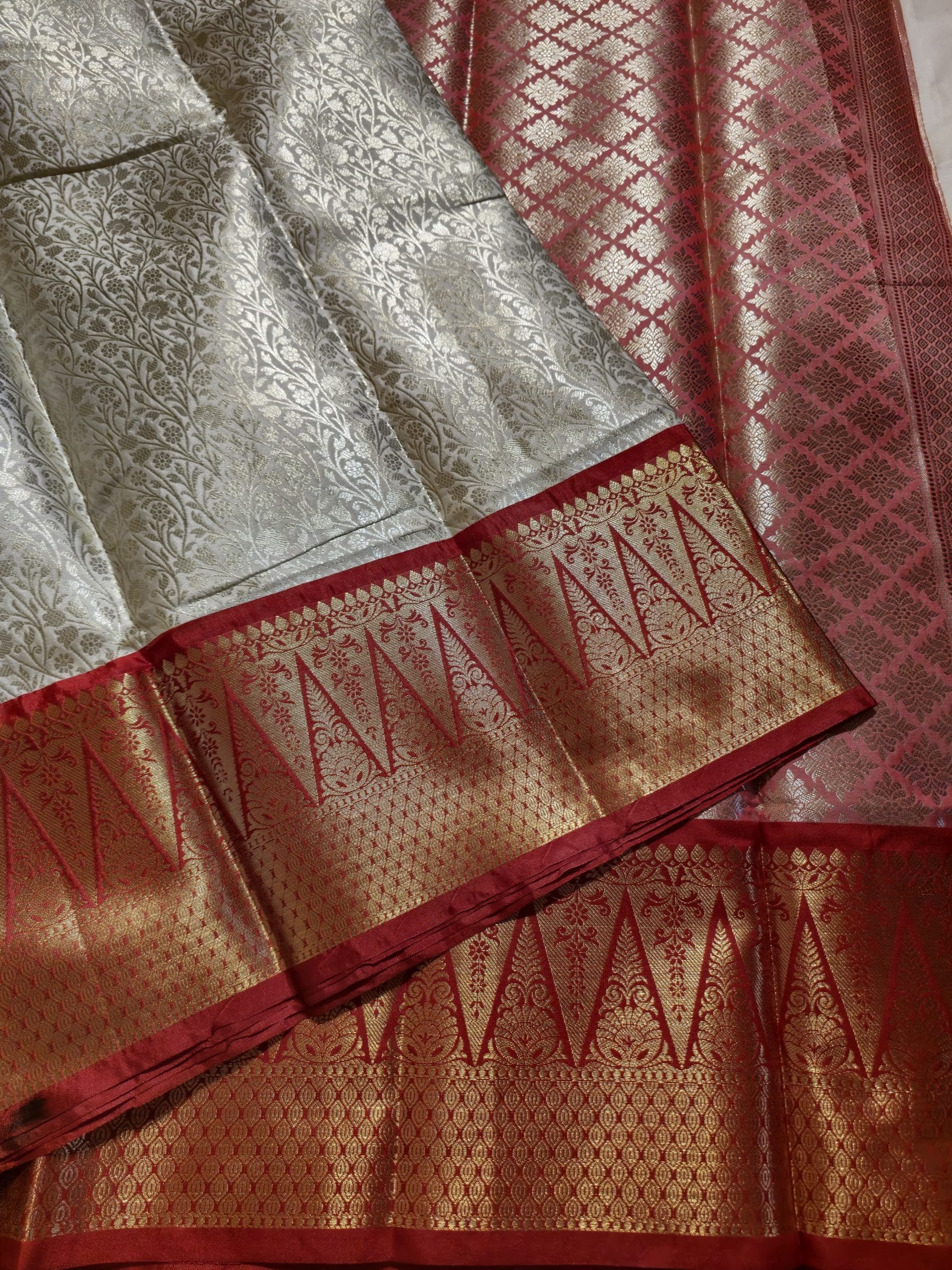 ANIKA'S SEMI KANCHI SILK SAREE  -AS01