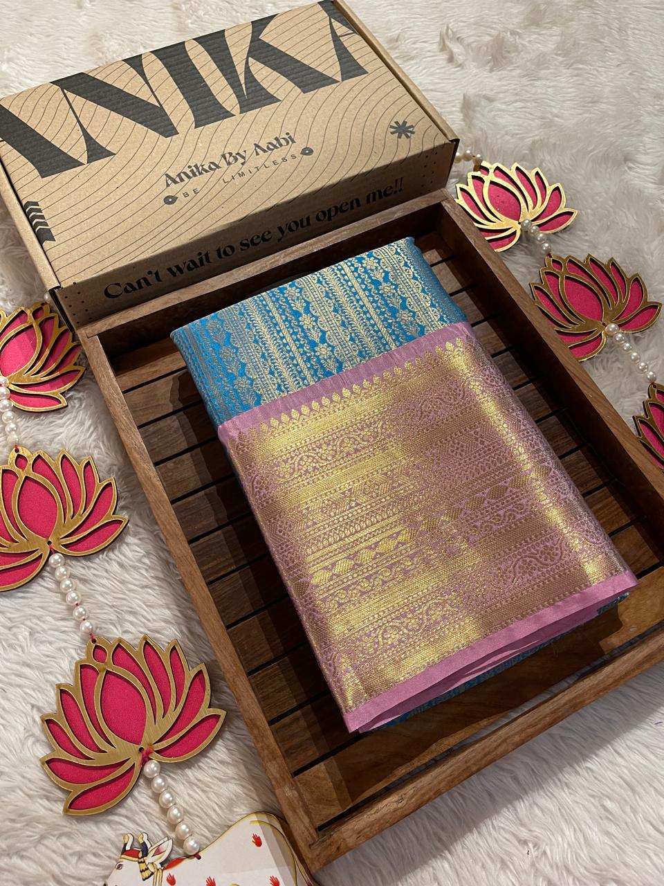 ANIKA'S KANCHI SEMI SILK SAREE-AS24