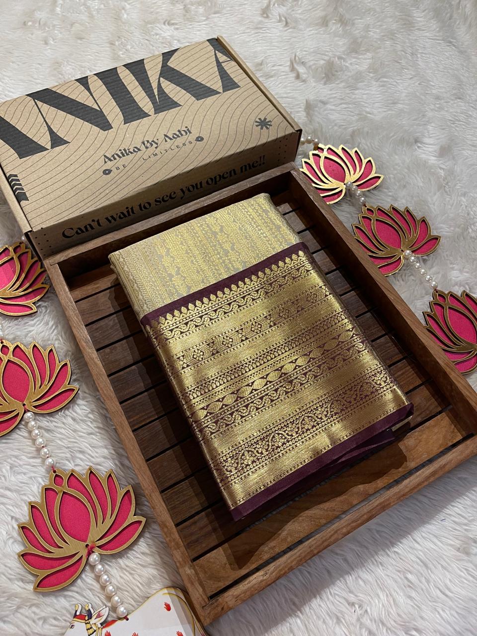 ANIKA'S KANCHI SEMI SILK SAREE-AS26
