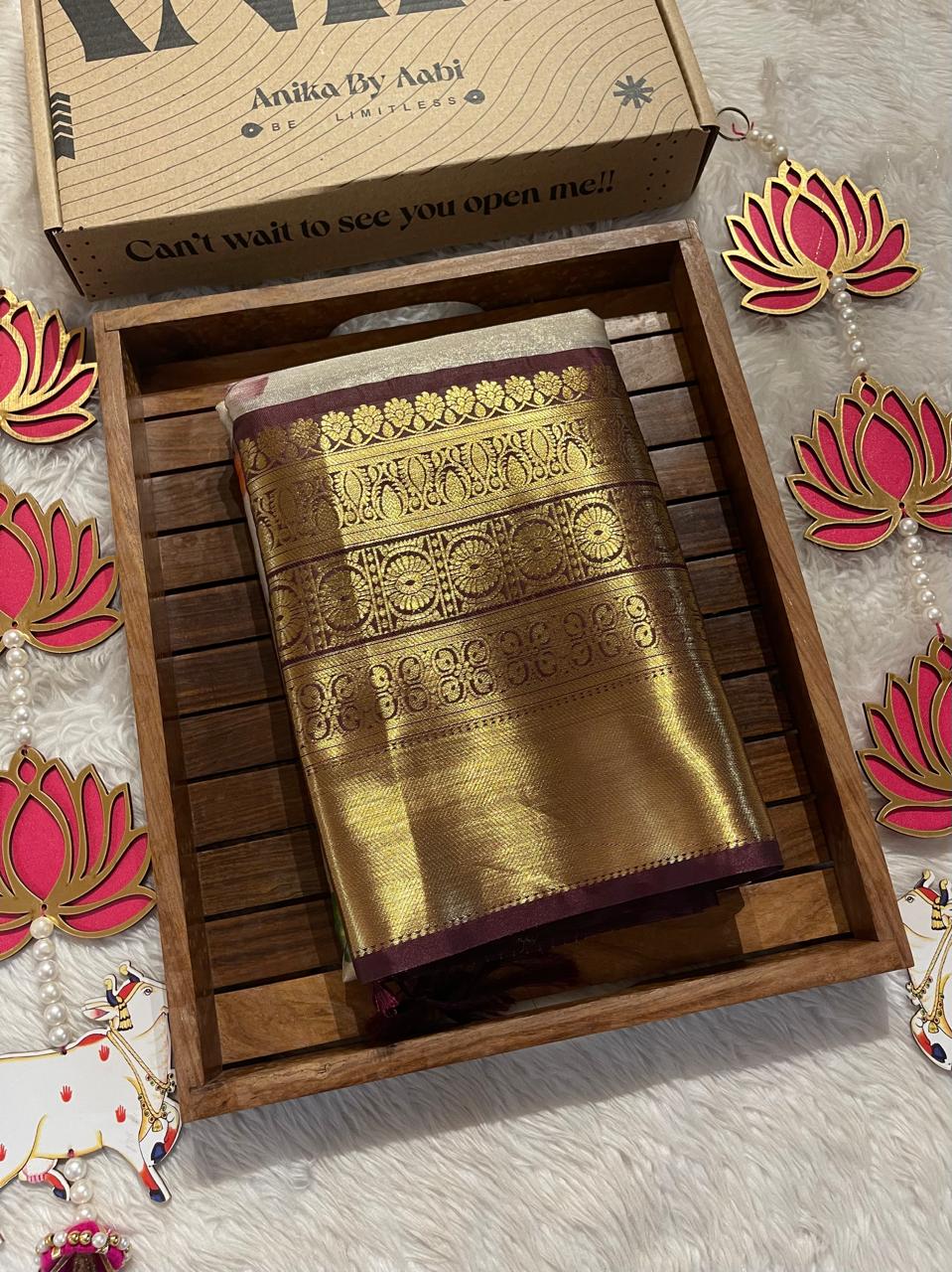 ANIKA'S KANCHI SEMI TISSUE SILK SAREE-AK02