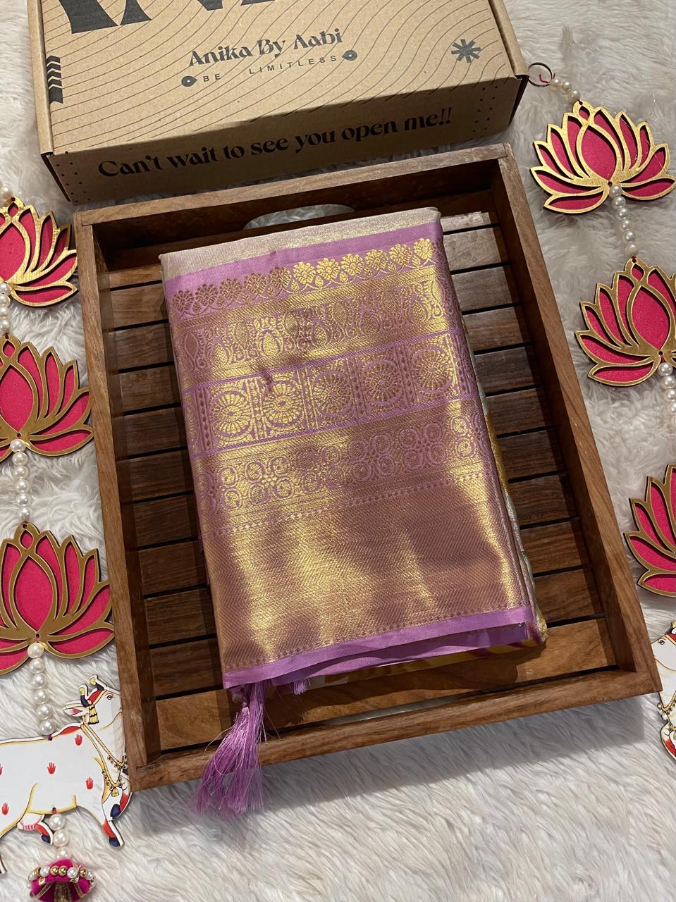 ANIKA'S KANCHI SEMI TISSUE SILK SAREE-AK01