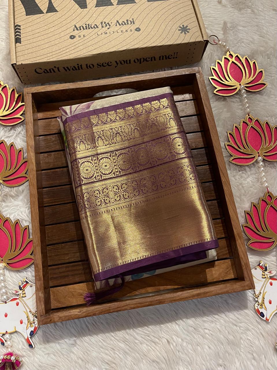 ANIKA'S KANCHI SEMI TISSUE SILK SAREE-AK03