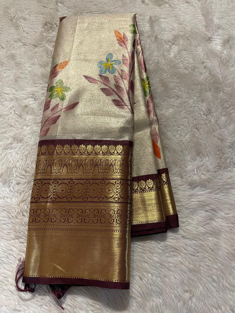 ANIKA'S KANCHI SEMI TISSUE SILK SAREE-AK02
