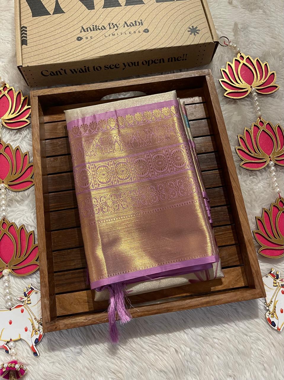 ANIKA'S KANCHI SEMI TISSUE SILK SAREE-AK04