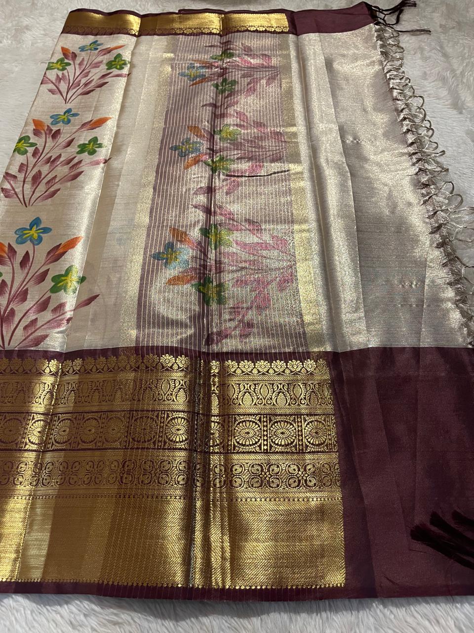 ANIKA'S KANCHI SEMI TISSUE SILK SAREE-AK02