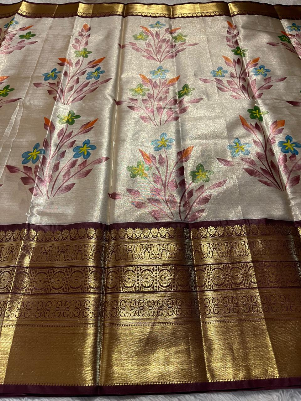 ANIKA'S KANCHI SEMI TISSUE SILK SAREE-AK02