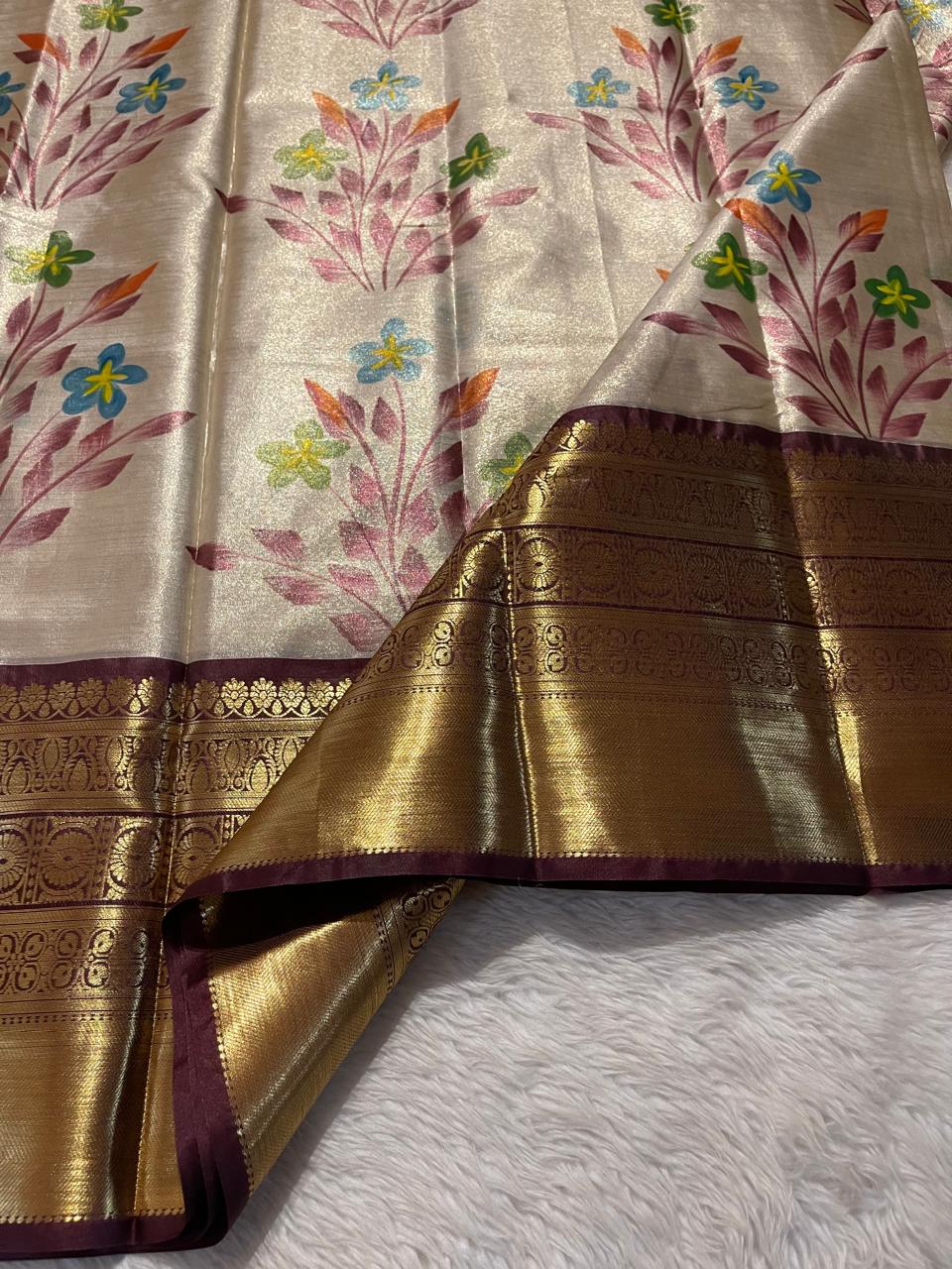 ANIKA'S KANCHI SEMI TISSUE SILK SAREE-AK02