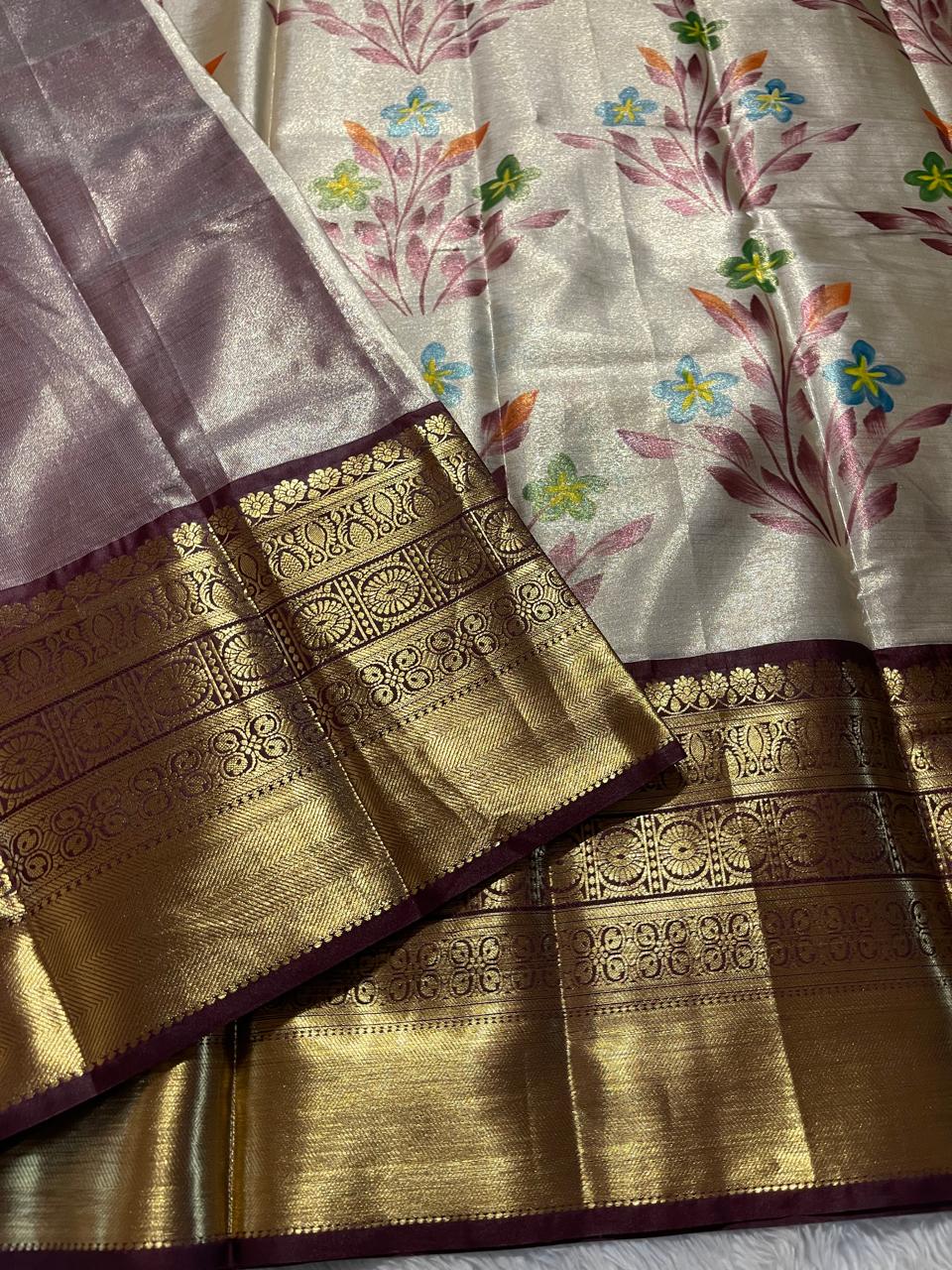 ANIKA'S KANCHI SEMI TISSUE SILK SAREE-AK02