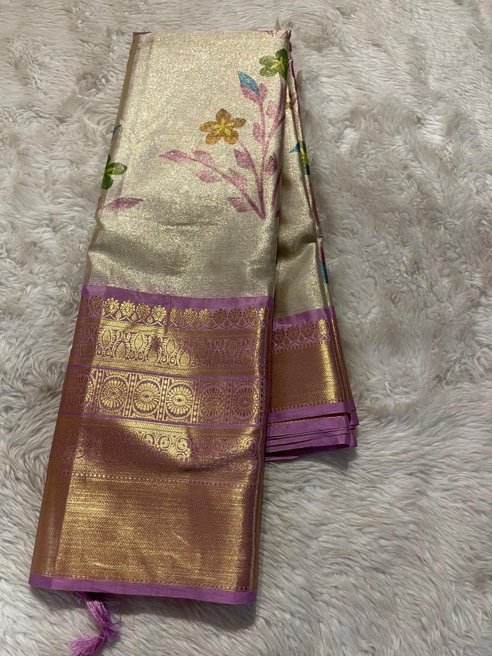 ANIKA'S KANCHI SEMI TISSUE SILK SAREE-AK01