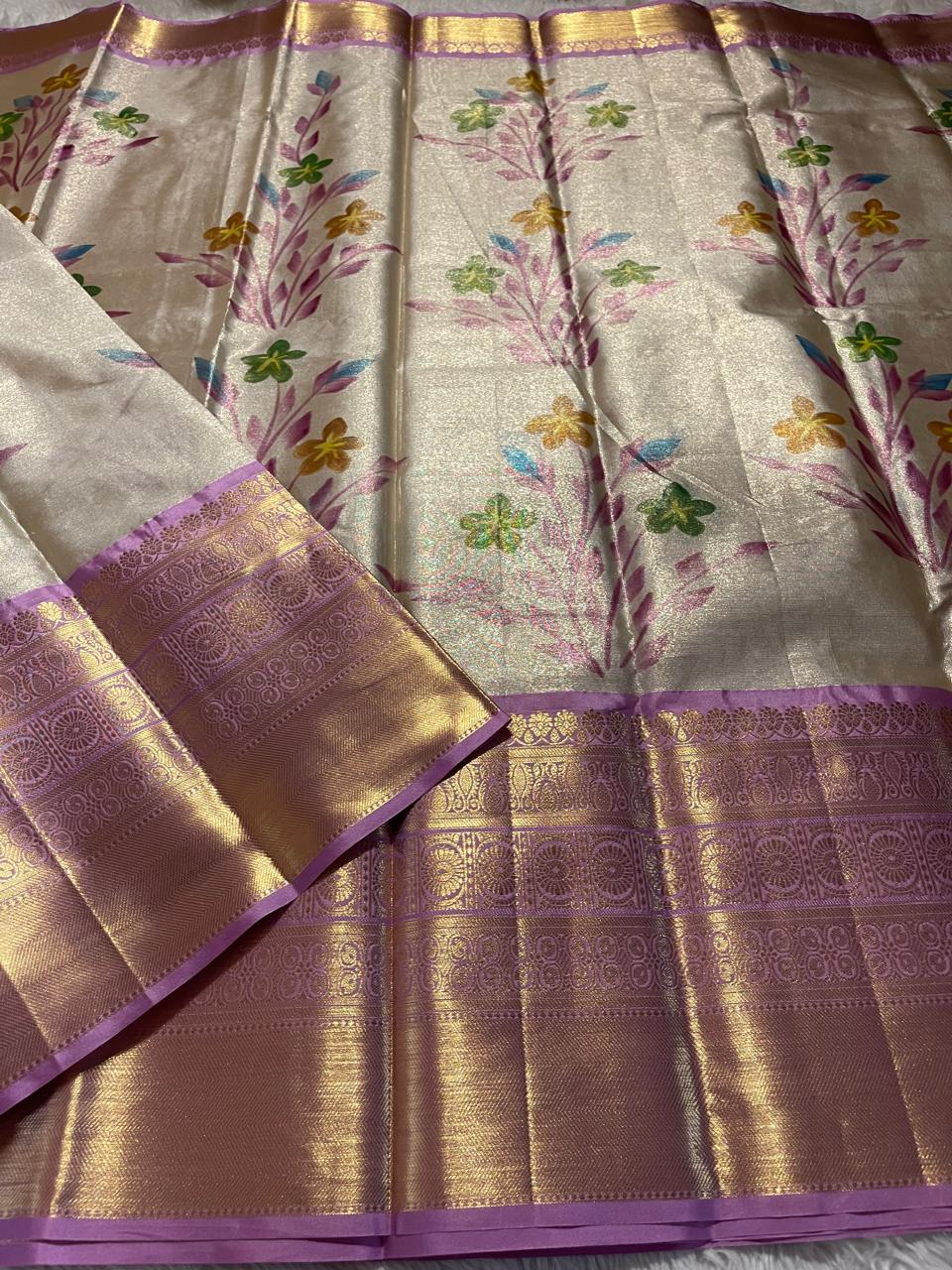 ANIKA'S KANCHI SEMI TISSUE SILK SAREE-AK01
