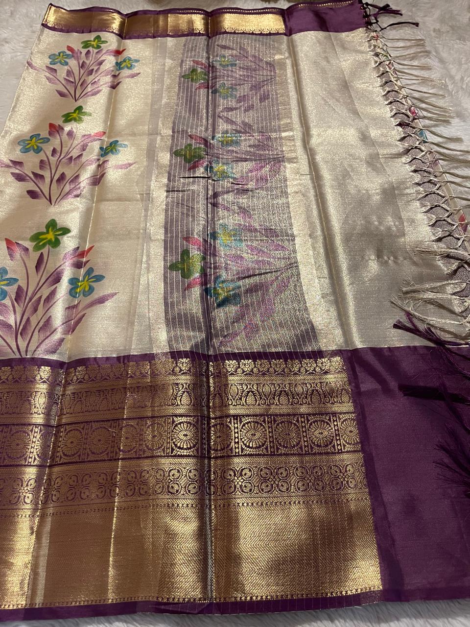 ANIKA'S KANCHI SEMI TISSUE SILK SAREE-AK03