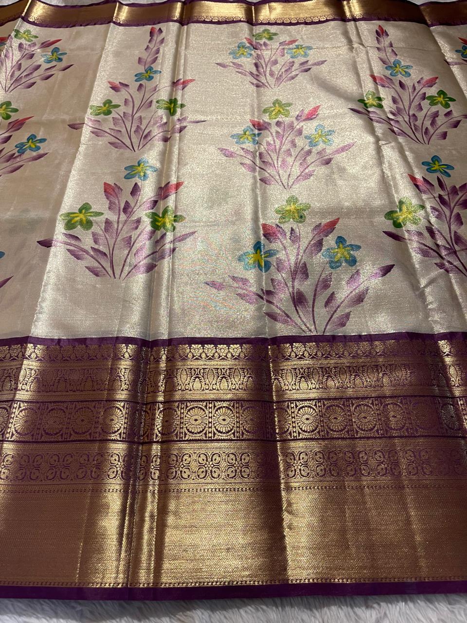ANIKA'S KANCHI SEMI TISSUE SILK SAREE-AK03