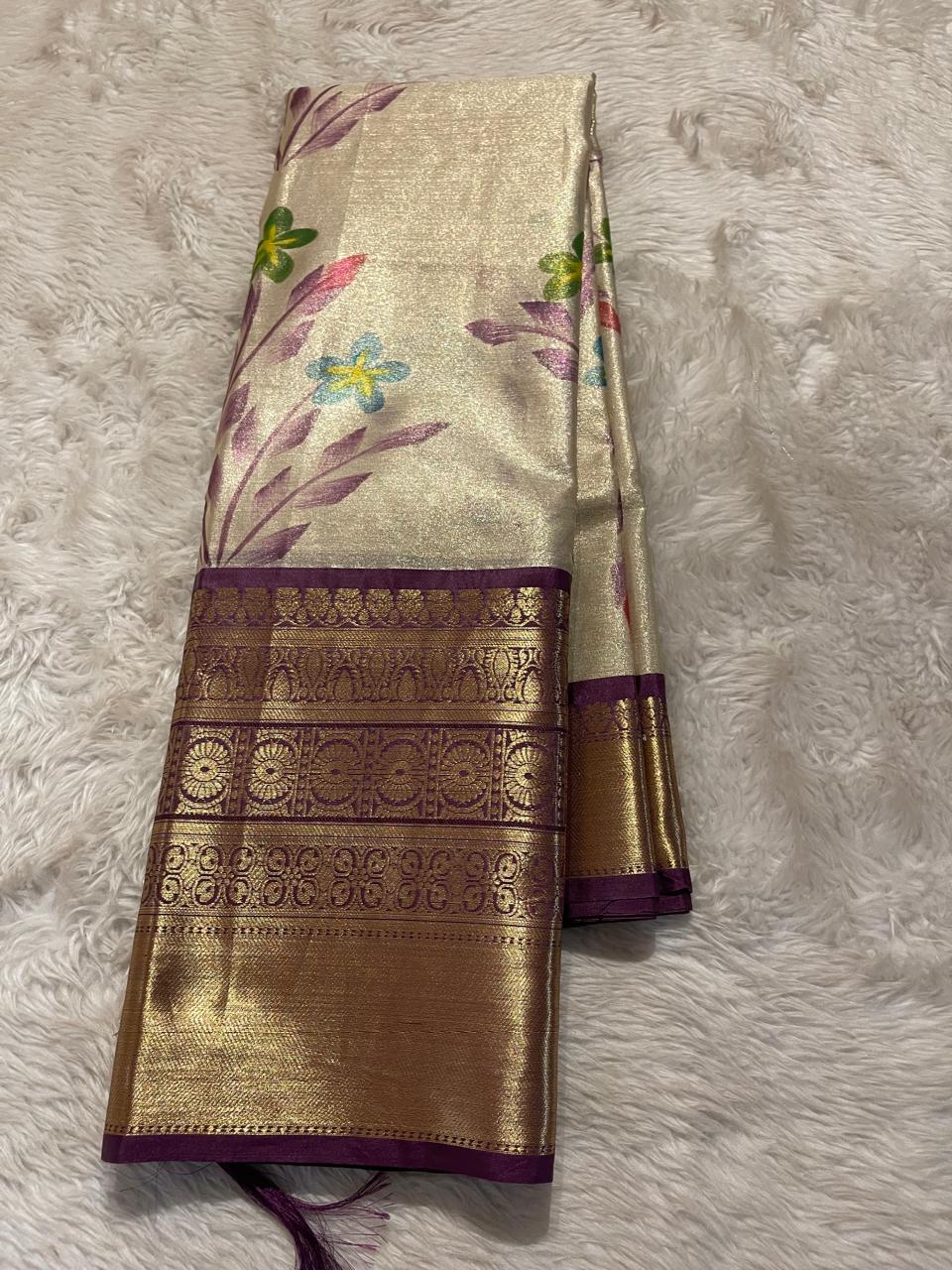 ANIKA'S KANCHI SEMI TISSUE SILK SAREE-AK03