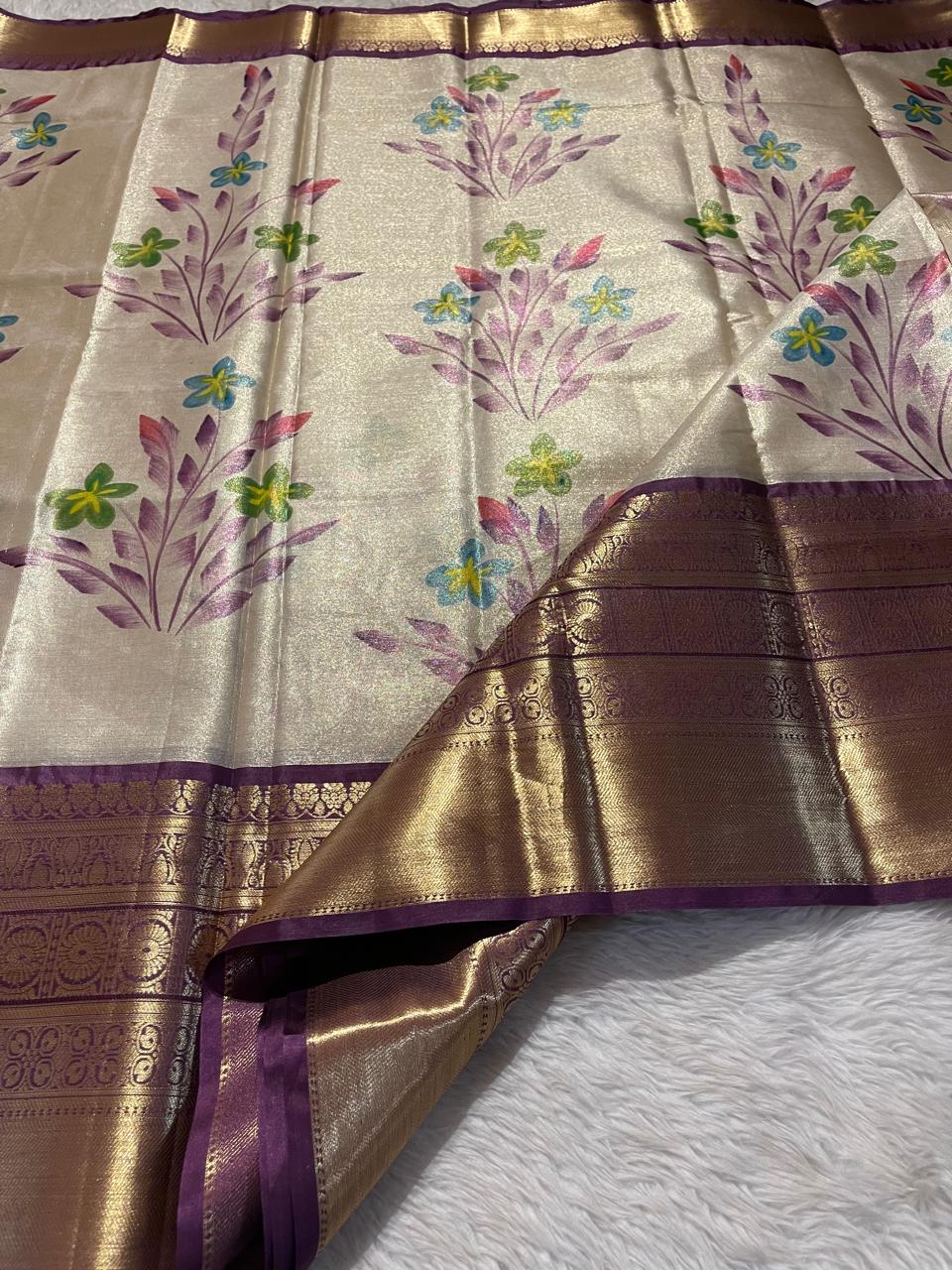 ANIKA'S KANCHI SEMI TISSUE SILK SAREE-AK03