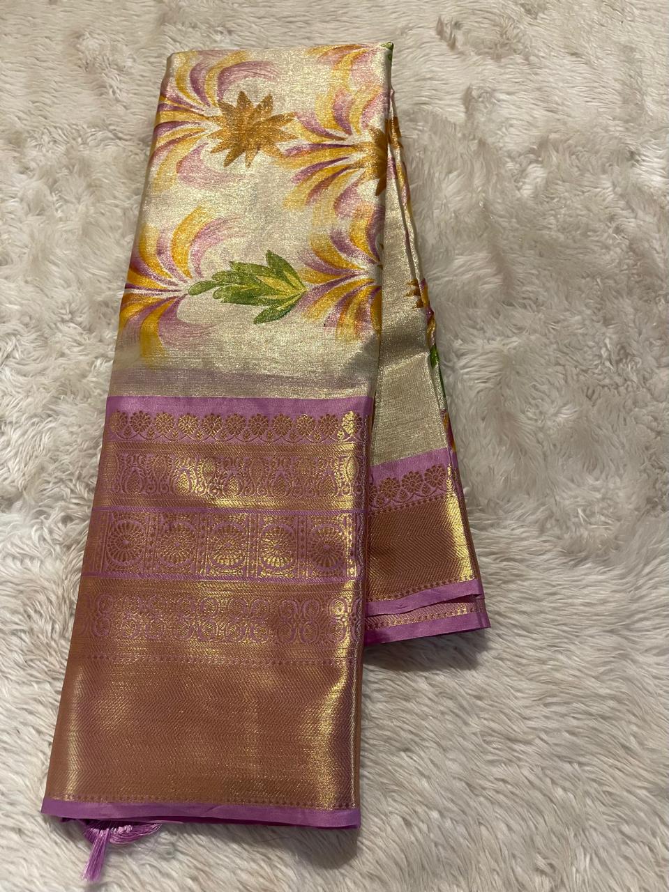 ANIKA'S KANCHI SEMI TISSUE SILK SAREE-AK04