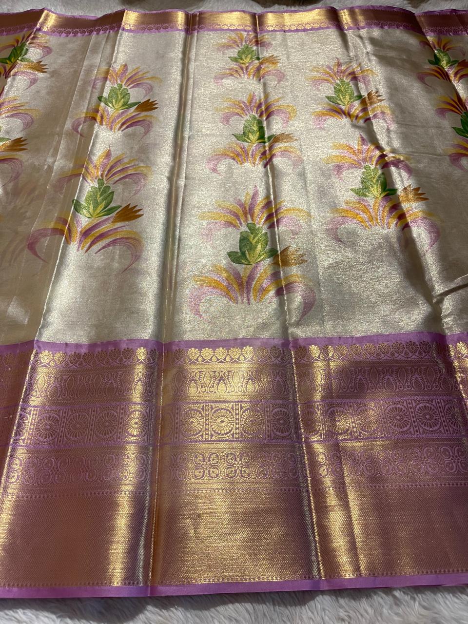 ANIKA'S KANCHI SEMI TISSUE SILK SAREE-AK04