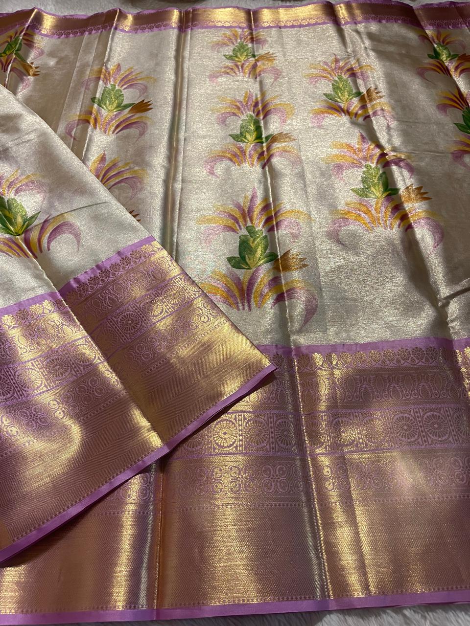 ANIKA'S KANCHI SEMI TISSUE SILK SAREE-AK04