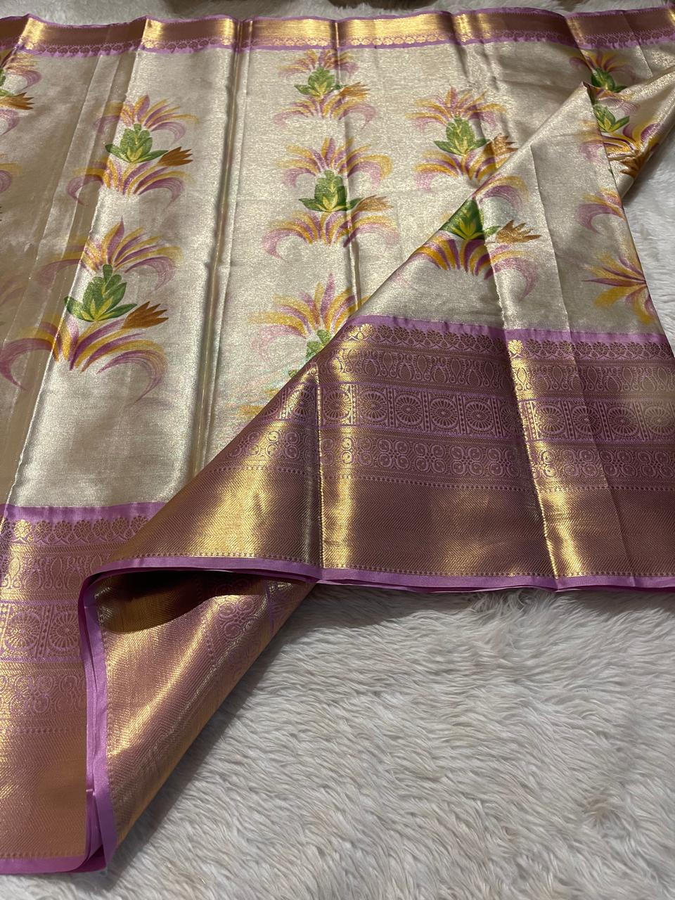 ANIKA'S KANCHI SEMI TISSUE SILK SAREE-AK04