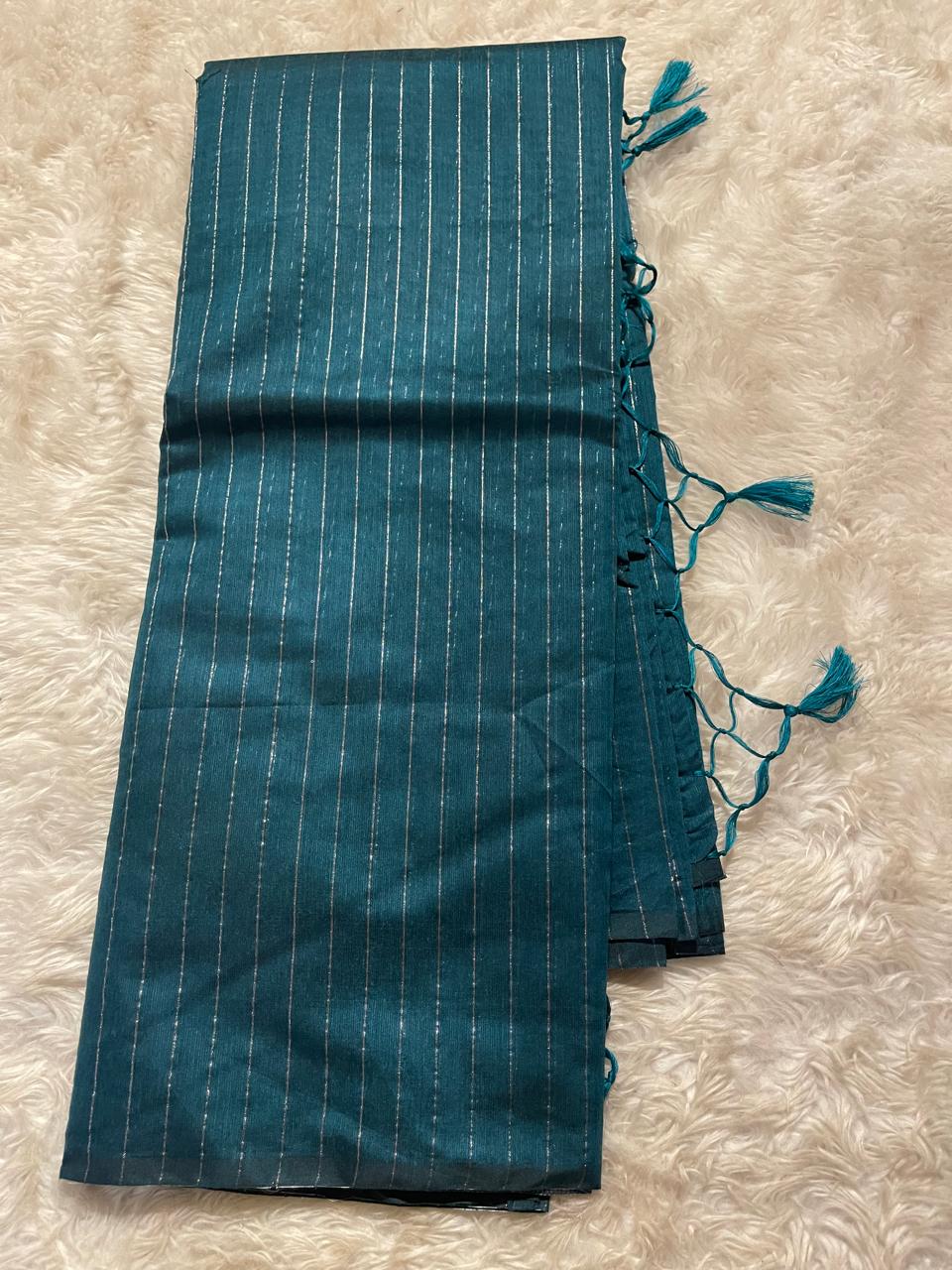 OVIYA-PEACOCK GREEN SAREE