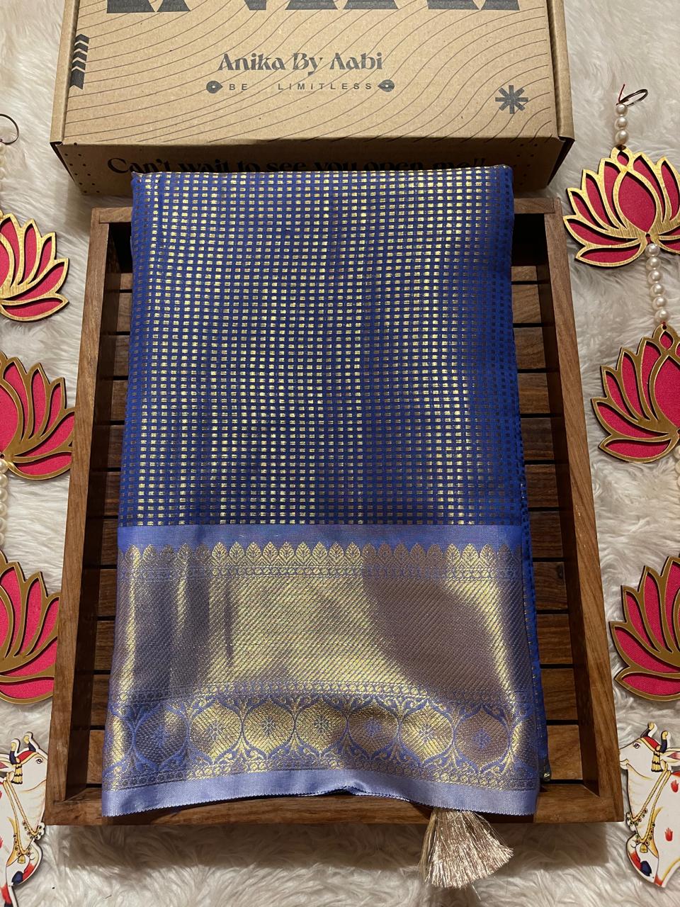 SWAGATH-ROYALBLUE SAREE