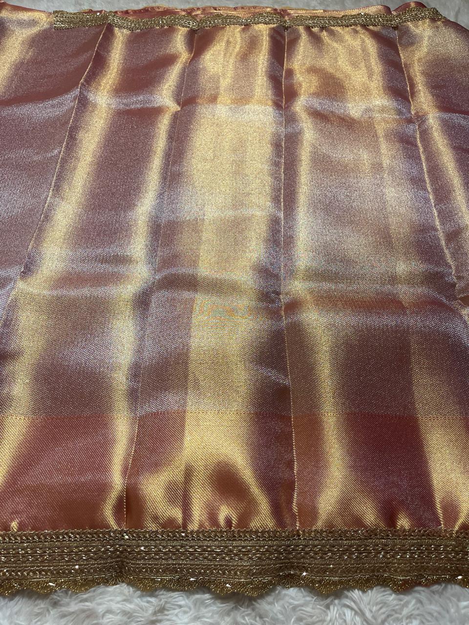JYOTIKA- LACE DUAL SHADE GOLD SAREE