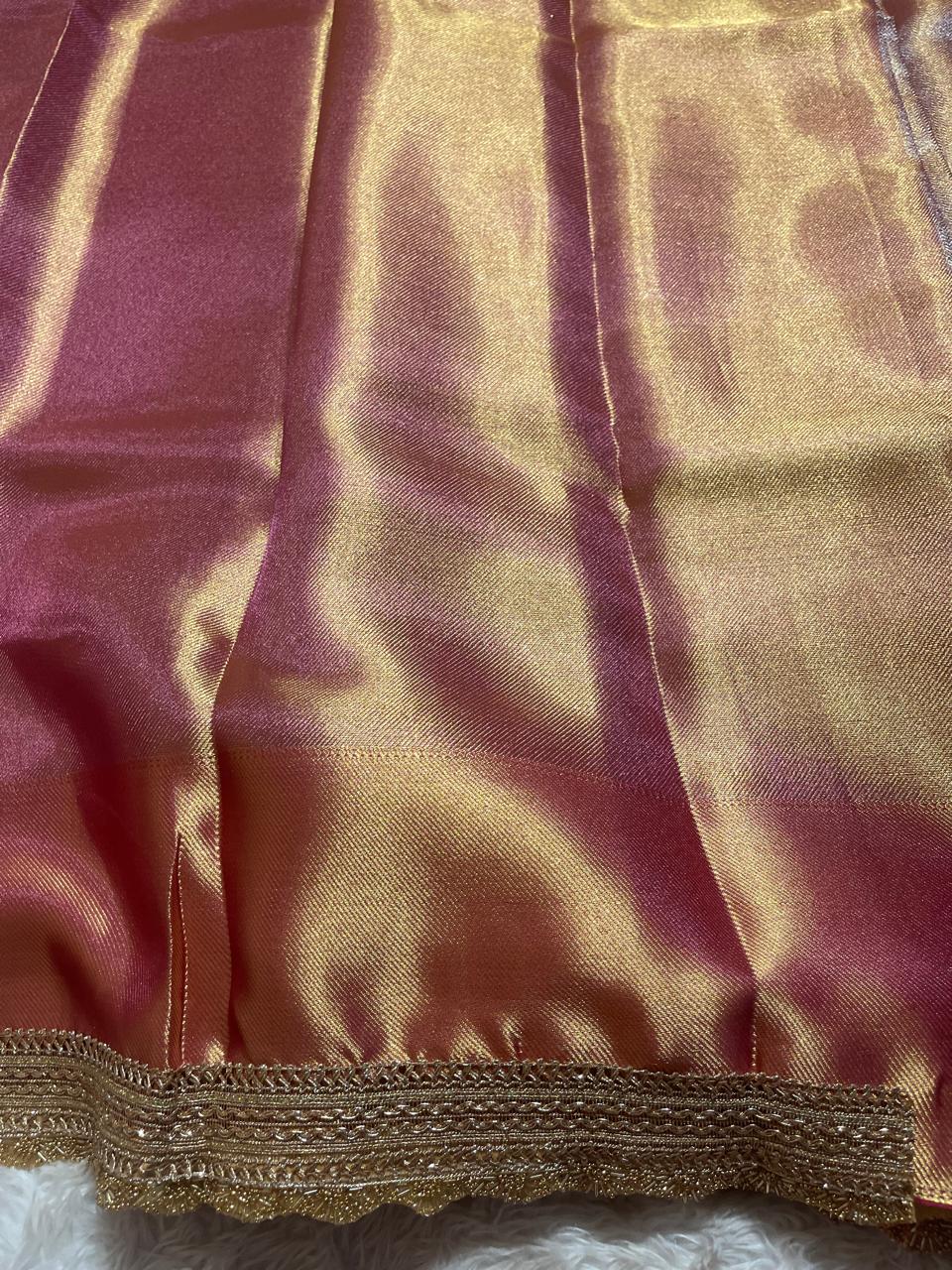 JYOTIKA- LACE DUAL SHADE GOLD SAREE