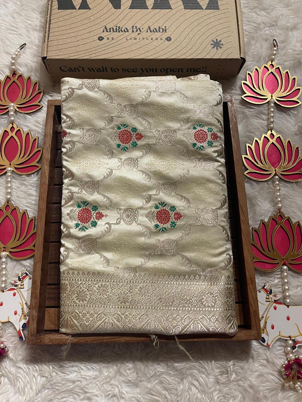 Anika's Banarasi Semi Georgette Soft Silk-03