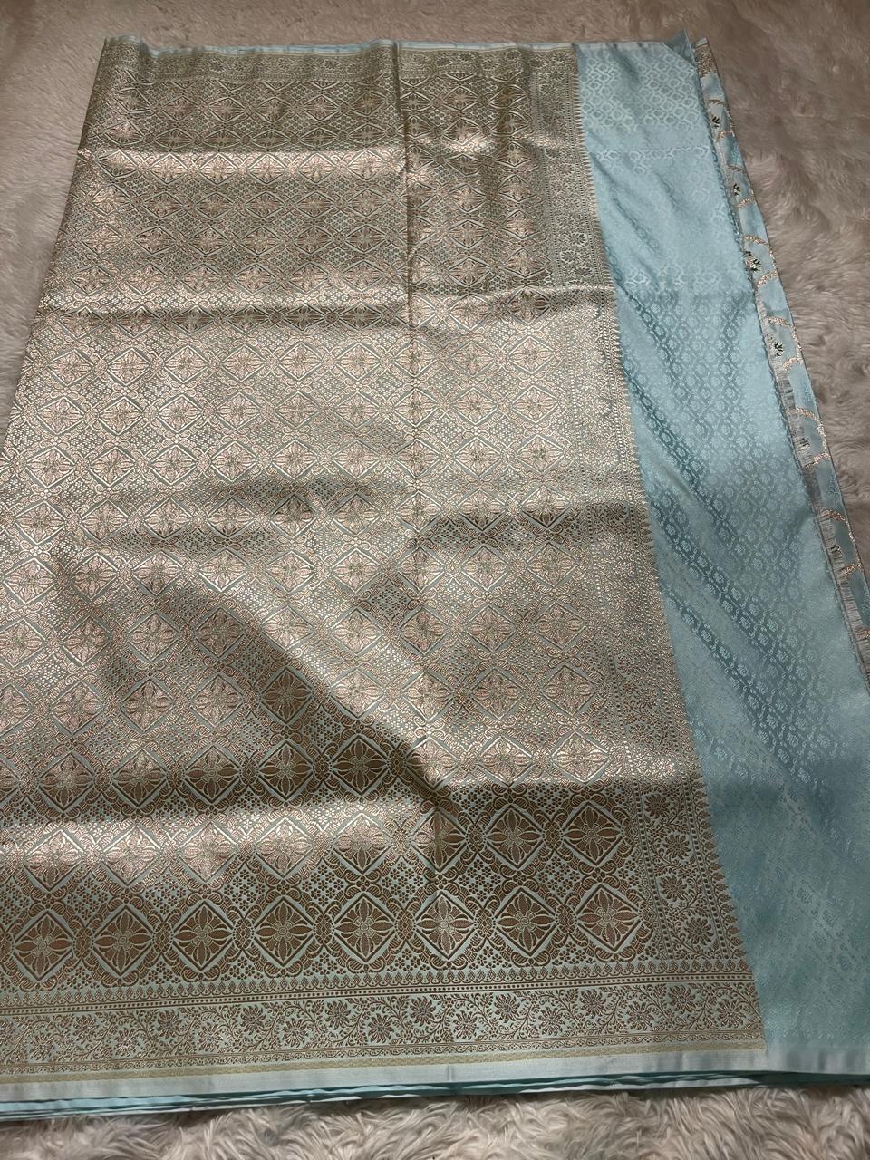 Anika's Banarasi Semi Georgette Soft Silk-02