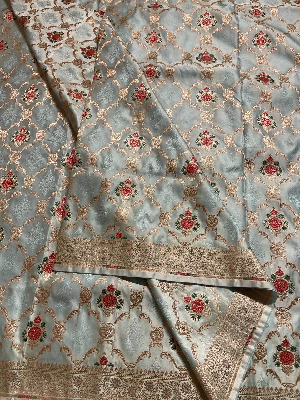 Anika's Banarasi Semi Georgette Soft Silk-02