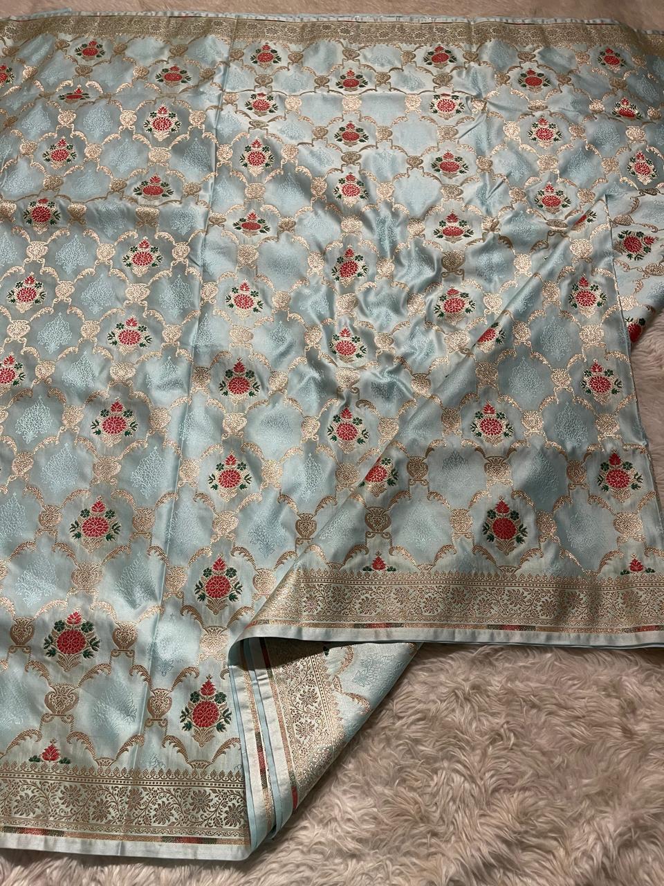 Anika's Banarasi Semi Georgette Soft Silk-02