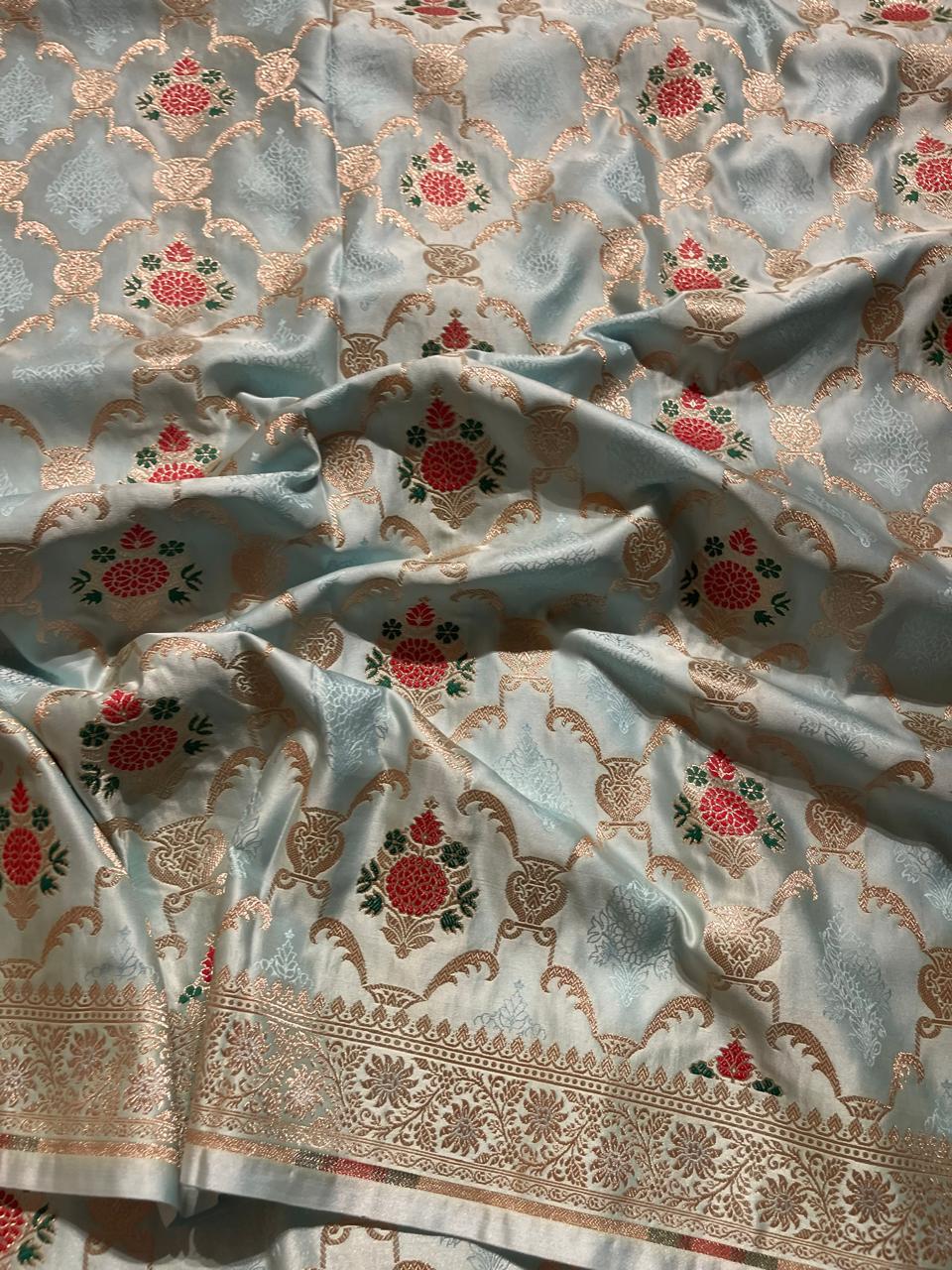 Anika's Banarasi Semi Georgette Soft Silk-02