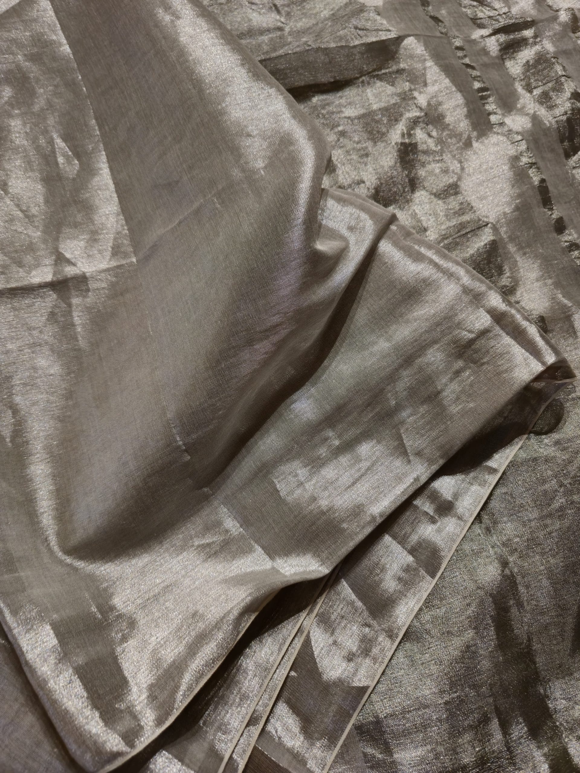 SHIKAR TISSUE-SILVER SAREE