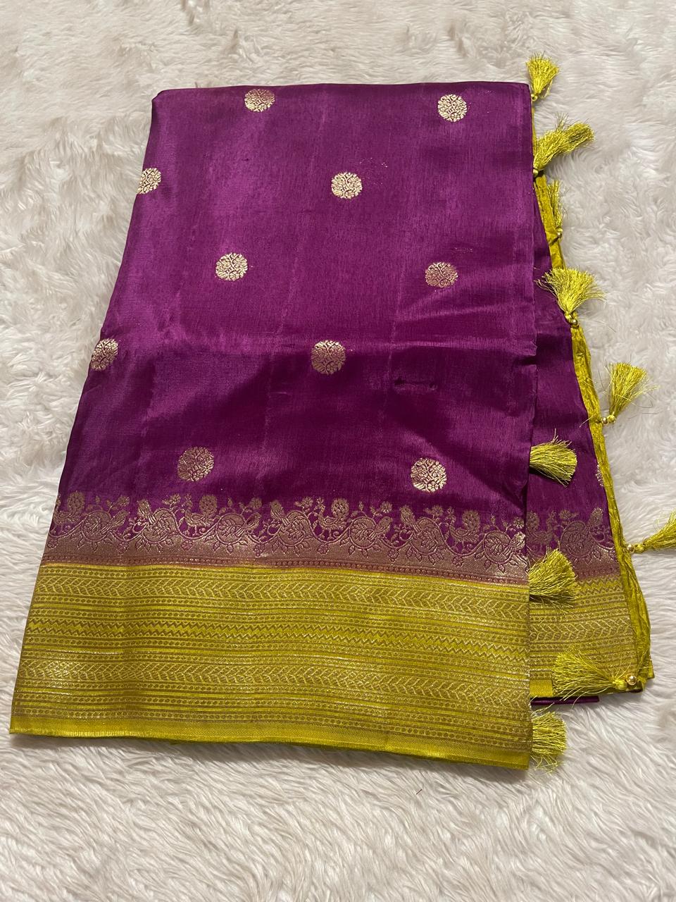 VINTAGE BANARASI-PURPLE WITH GREEN2