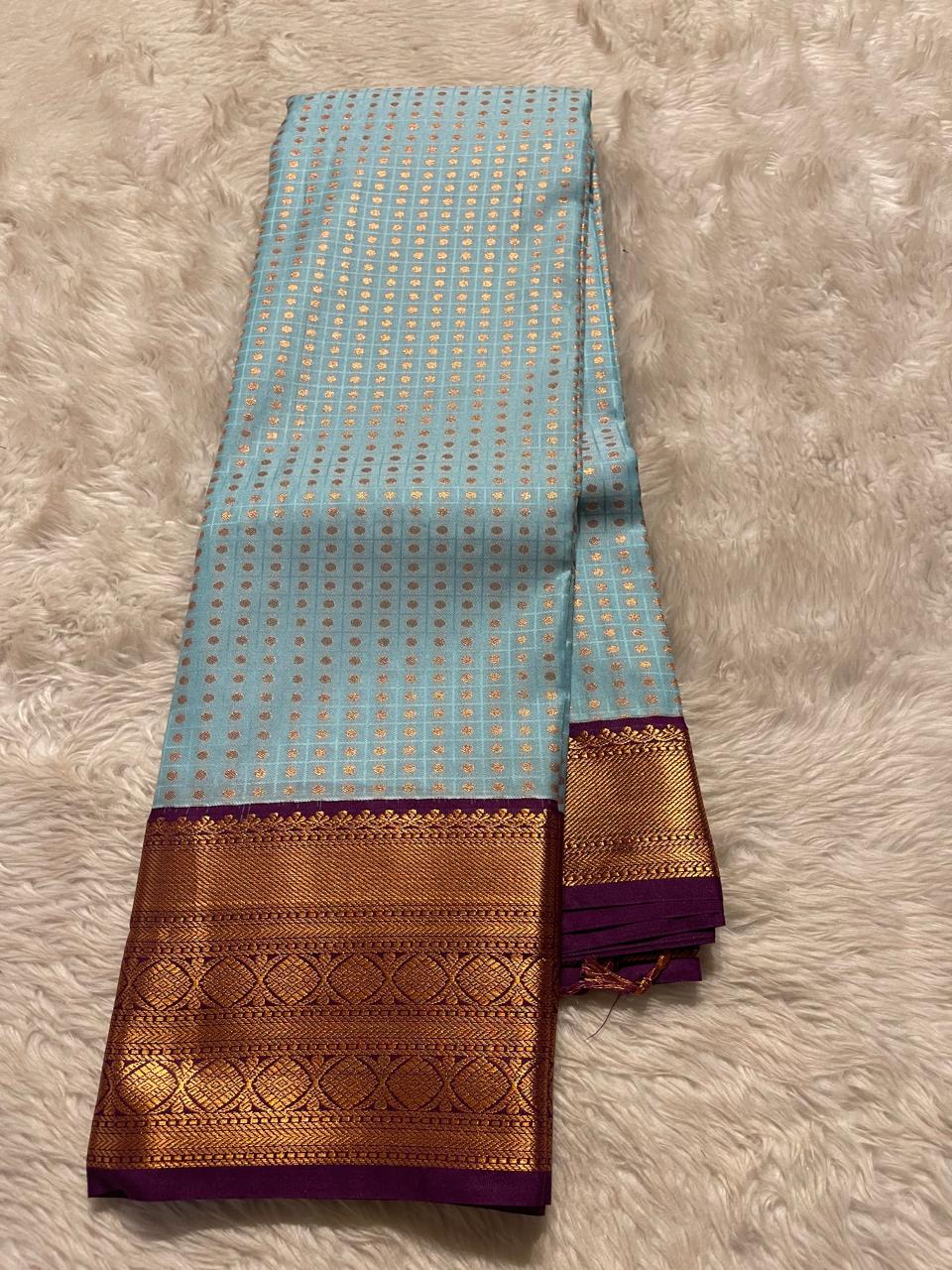 1000 BUTTAS-SKYBLUE WITH PURPLE