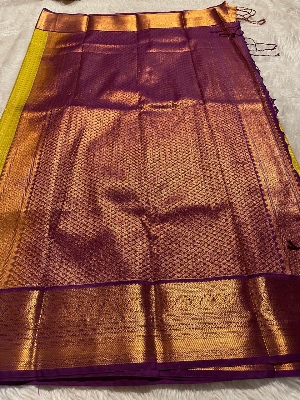 1000 BUTTAS-MUSTARD YELLOW WITH PURPLE