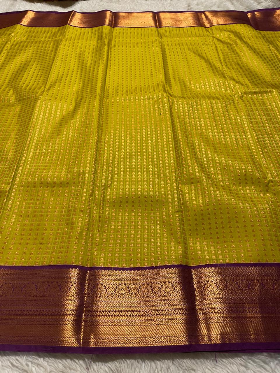 1000 BUTTAS-MUSTARD YELLOW WITH PURPLE