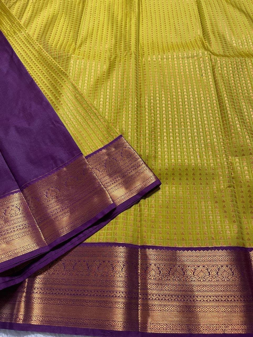 1000 BUTTAS-MUSTARD YELLOW WITH PURPLE