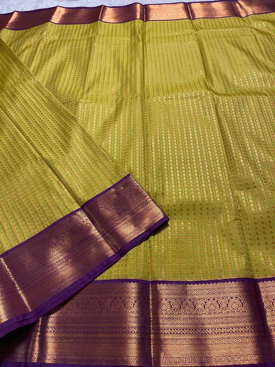 1000 BUTTAS-MUSTARD YELLOW WITH PURPLE