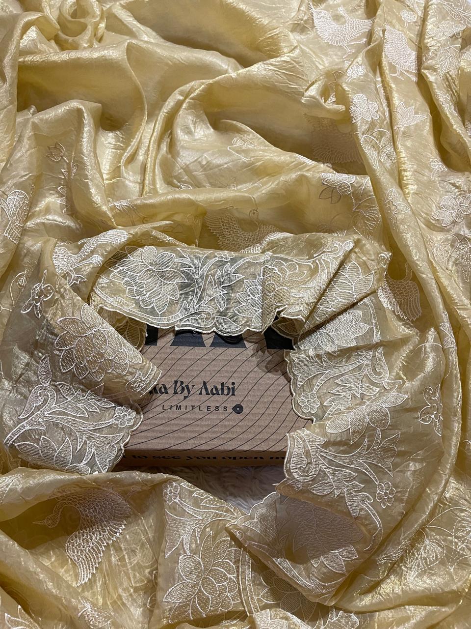 DESIGNER SAREES - A10 YELLOW