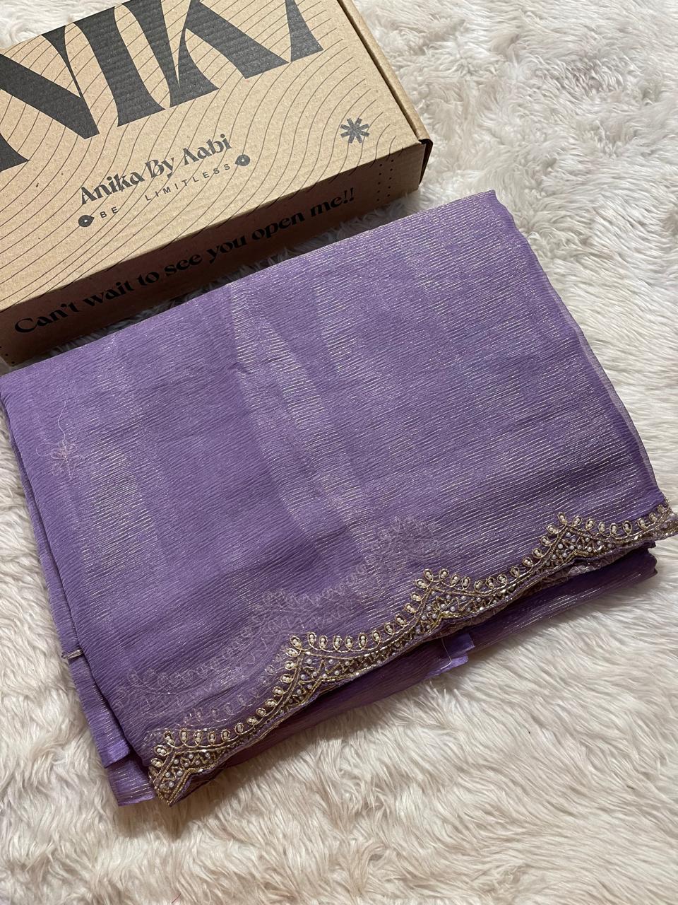 FESTIVE EDIT- OH PURPLE SAREE A13
