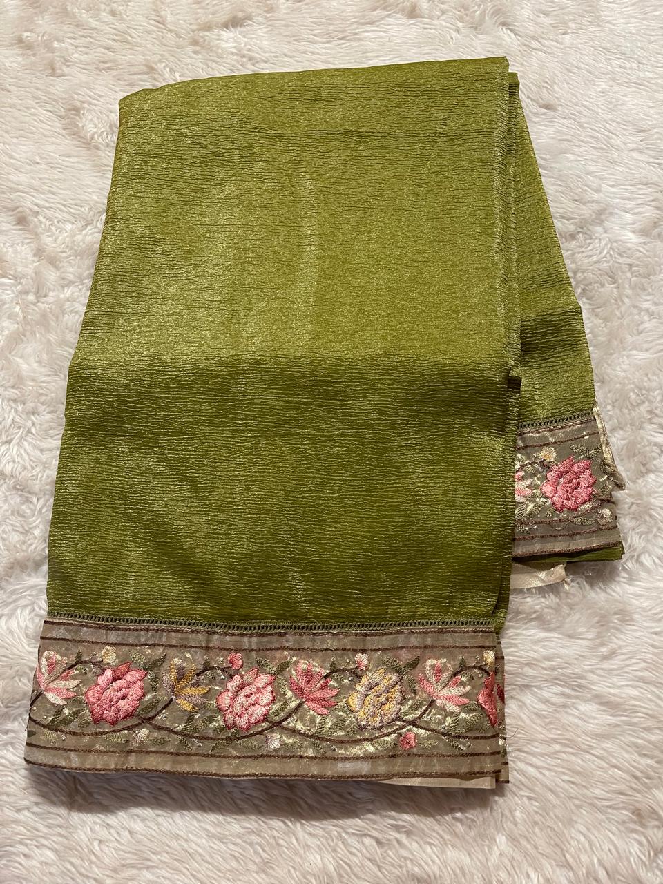 FESTIVE EDIT - DESIGNER SAREE A14 GREEEN